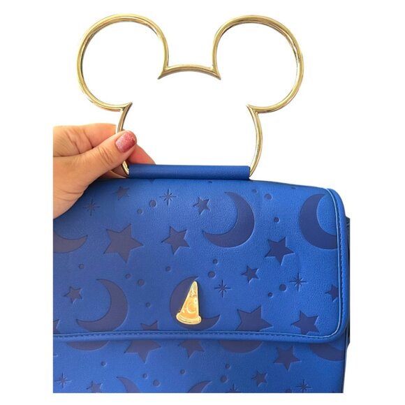 Loungefly Stitch Shoppe Disney Fantasia Sorcerer Mickey Shoulder Bag - S.O.R. - Picture 3 of 8